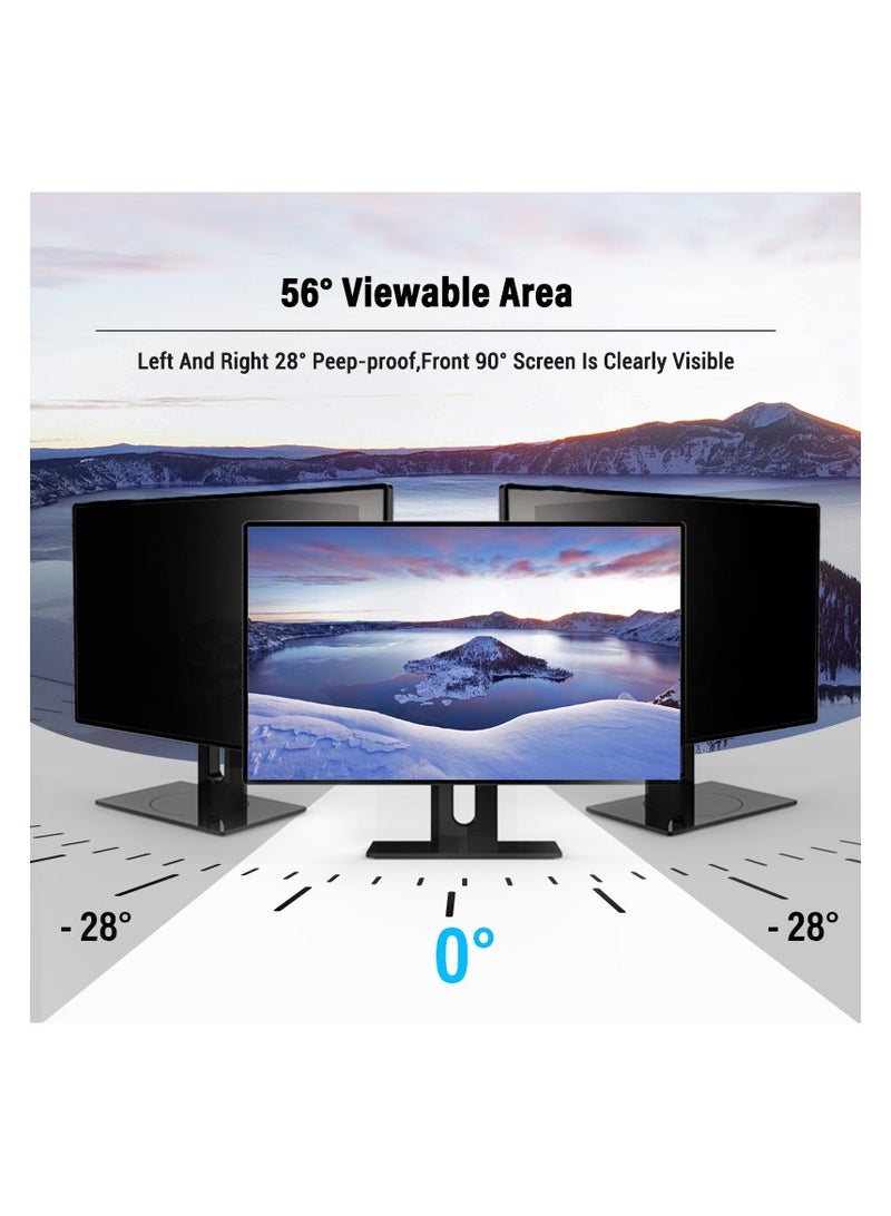 EZYTEK 27 Inch Computer Privacy Screen Filter for 16:10 Widescreen Monitor, Removable 27 inch Anti Blue Light Glare Privacy Shield, Anti Spy Security Protector  - Image 3