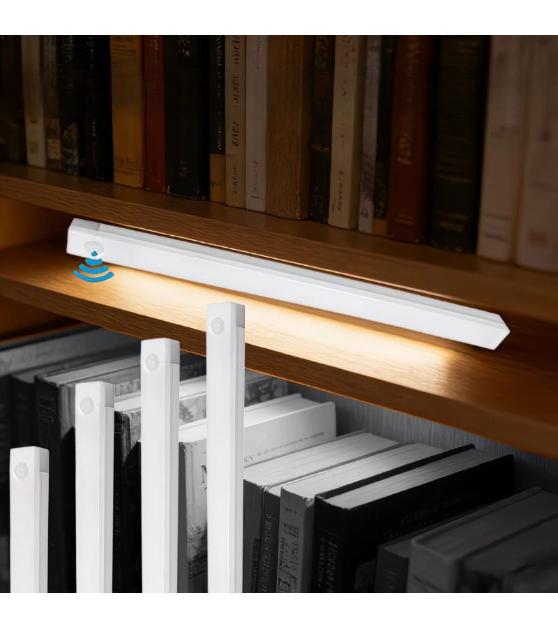 Soft Cool White LED Strip Light No Wiring USB Charging Magnetic Night Light For Wardrobe Cabinet Stairs - Image 5