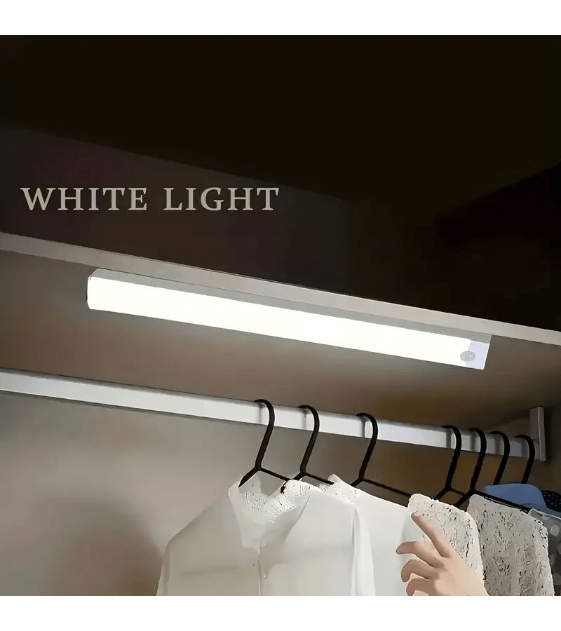 Soft Cool White LED Strip Light No Wiring USB Charging Magnetic Night Light For Wardrobe Cabinet Stairs - Image 4