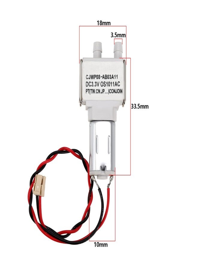 كريت آيديا مضخة مياه ذاتية التحضير من كريت آيديا، قطعتان، مضخة تفريغ صغيرة M20، مضخة غشائية، تعمل بجهد 3-3.7 فولت تيار مستمر، لأنظمة ضخ مياه المسابح، أبعادها 33.5 × 10 × 3.5 مم - Image 4