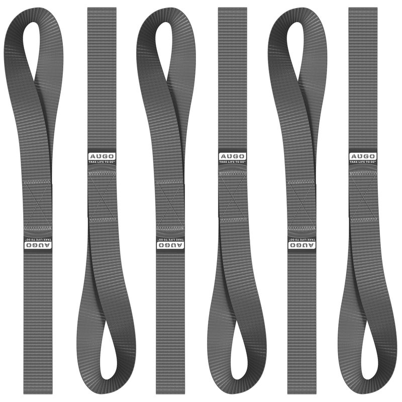 AUGO Soft Loop Tie Down Straps 1500 Load Capacity 4500 Lbs Breaking Strength 6 Pack Loops for Securing ATV UTV Motorcycles Scooters Dirt Bikes Lawn Garden Equipment by AUGO - Image 3