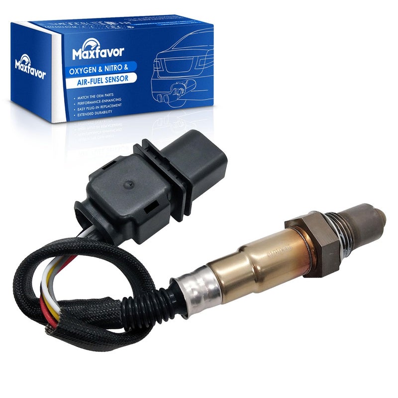 Maxfavor 1Pc Upstream Oxygen Air Fuel Ratio Sensor O2 Sensor Replacement for Ford E350 Super Duty Edge Escape Explorer Focus Fusion Mustang Taurus Lincoln MKC MKT MKZ 02 Sensor 2345097