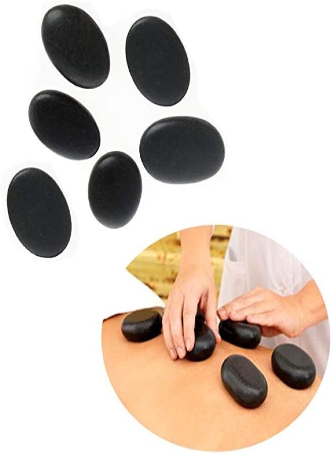 Elite Hot Stones for Massage Premium Set Basalt Rocks Spa Professional Essential Kit Relaxing Healing Pain Relief Black Smooth Stone, Storage Bag Included - Image 5