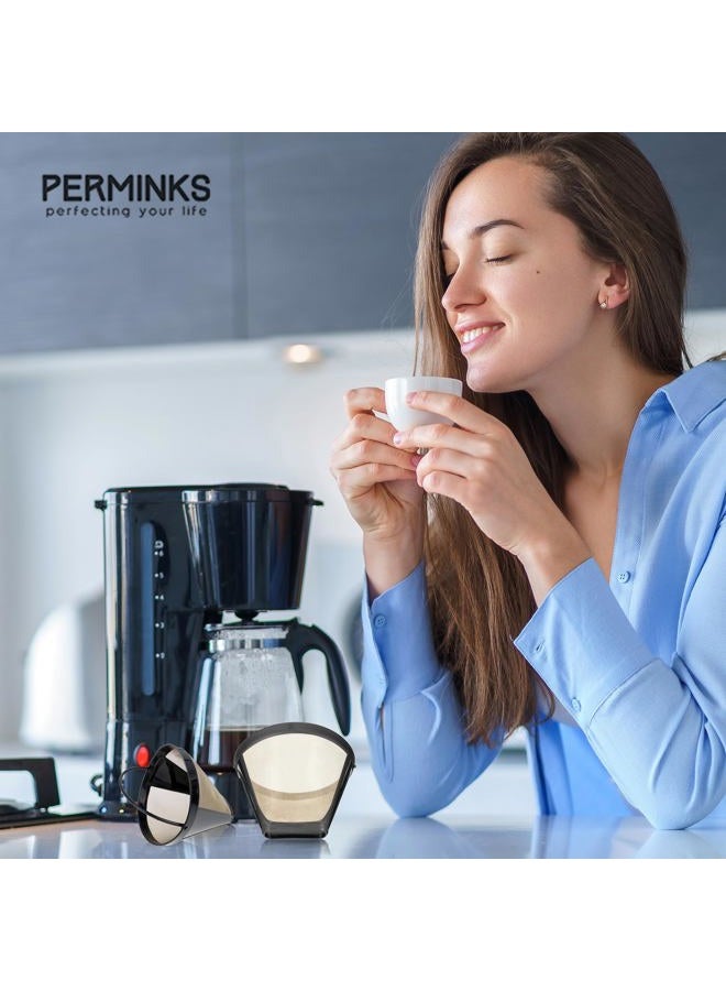 PERMINKS OEM Upgraded Reusable Filter for Cuisinart Coffee Tone Basket GTF 10 12 14 Cup - Image 5