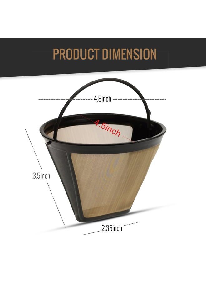 PERMINKS OEM Upgraded Reusable Filter for Cuisinart Coffee Tone Basket GTF 10 12 14 Cup - Image 4