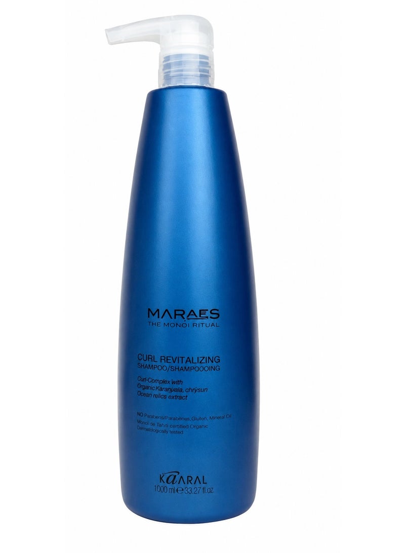 kaaral MARAES Curl Revitalizing Shampoo for Curly Coarse Hair 1000ml - Image 1
