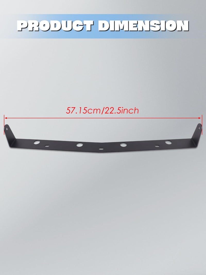 ADTOPI Lower Bumper Insert Light Bar Mount Bracket, Steel Front Hidden Lower Bumper Mount Bracket for 22 inch LED Light Bar Compatible with 2007-2013 Chevy Silverado 1500 and 2007-2010 Silverado 2500 - Image 5