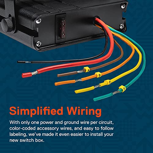 ONLINE LED STORE True Mods 4-Gang 12V Rocker Switch Box [20 Amp Max.] [12 AWG Wires][12 Volt DC] SPST On/Off Rocker Toggle Switch Panel Box for Auto Automotive Lights Car Marine Boat Truck Vehicles & More - Image 4