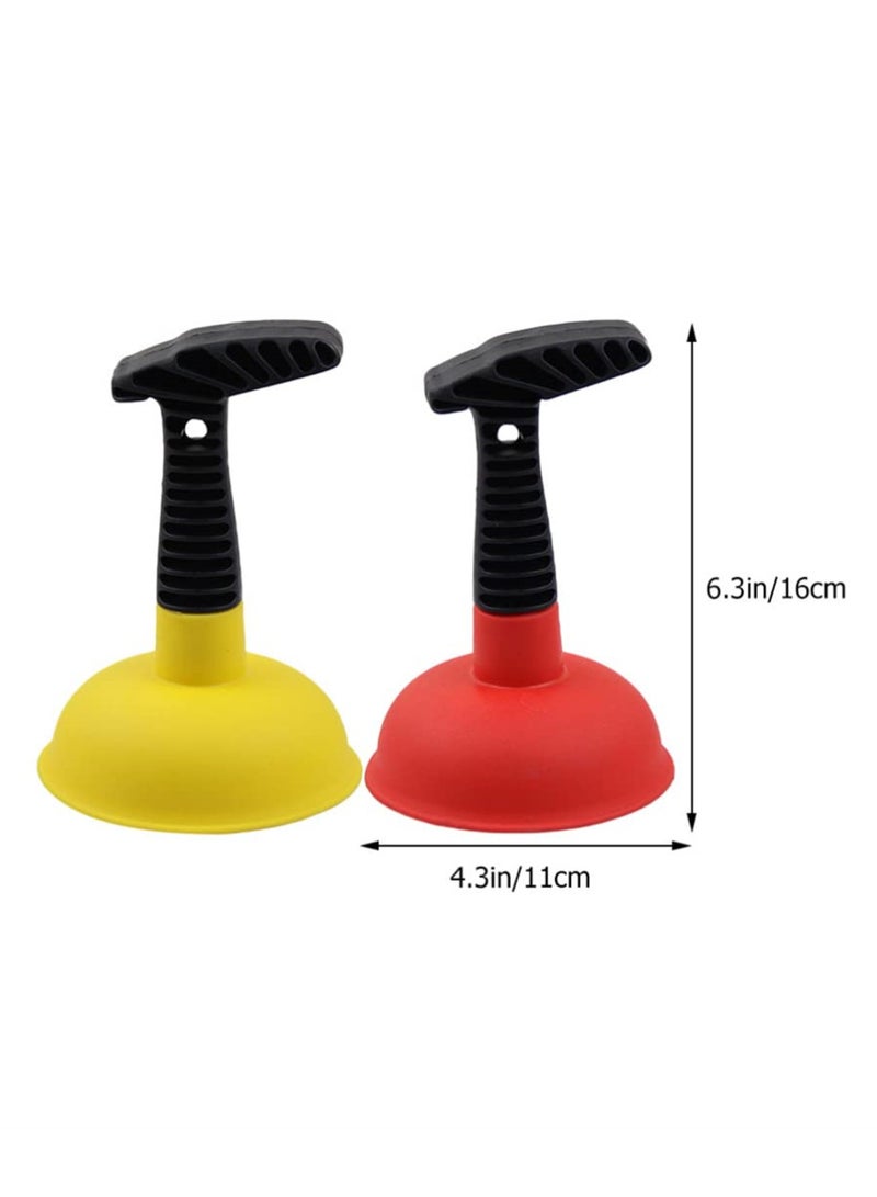 Barakah 2Pcs Powerful Mini Sink Plunger Set, Effective Unclogging Tool for Bathroom, Kitchen, Shower, Bathtub, Toilet and RV Drains - Image 5