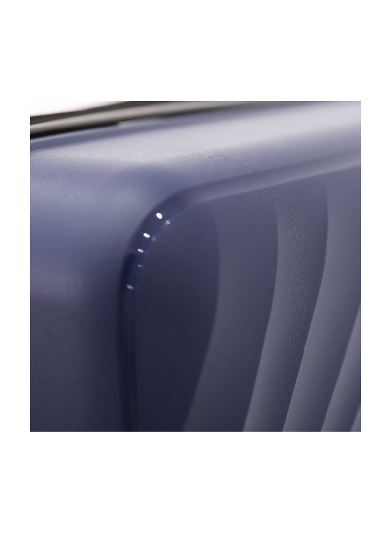 CAPITAL حقيبة سفر صلبة بعجلات مجموعة 3 قطع، أزرق بحري (S-20، M-24، L-28 بوصة) - Image 5