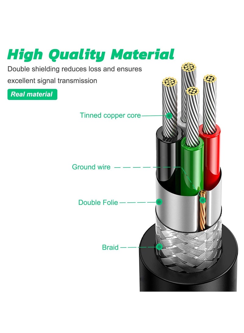 سانموجيد 2 عبوة 9.84 قدم / 3 متر كابل شحن شاحن وحدة تحكم PS4 مع حلقة مغناطيسية متوافق مع جهاز التحكم Playstation/Xbox One - Image 3