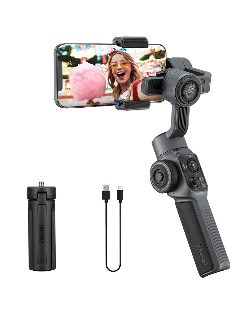 Generic - Smooth 5 Gimbal Stabilizer for iPhone and Android Smartphones - 3-Axis Stabilization with Tripod for Vlogging, YouTube, TikTok, and Instagram Live Videos - Standard Package - Image 1