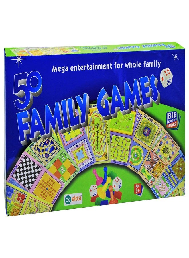 RKZ® 50 in 1 Family Games Party & Fun All 50 Classical Indoor Board Games for All Age Group (Multicolour) - Image 3