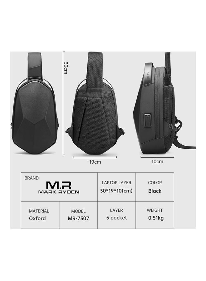 NIBEMINENT Man Waterproof Fashion Leisure Single Shoulder Chest Pack 30.00*8.00*20.00cm - Image 2