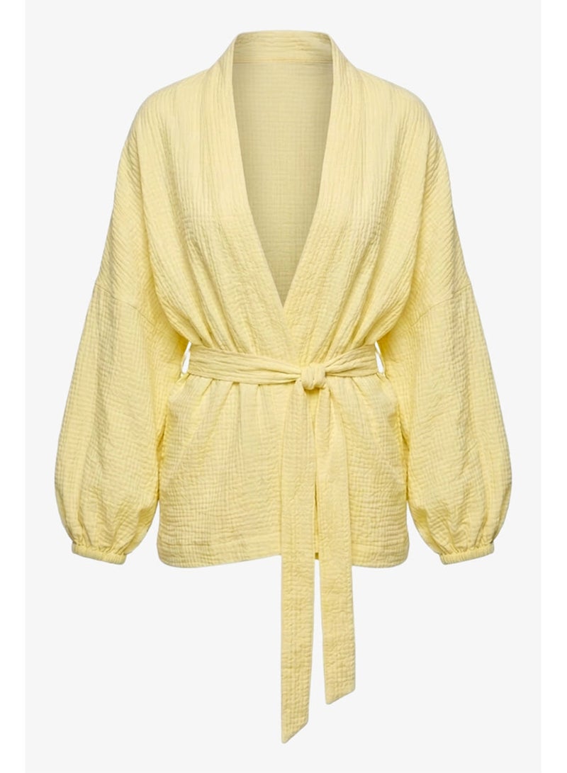 Carina Puff-Sleeve Cardigan - Image 2