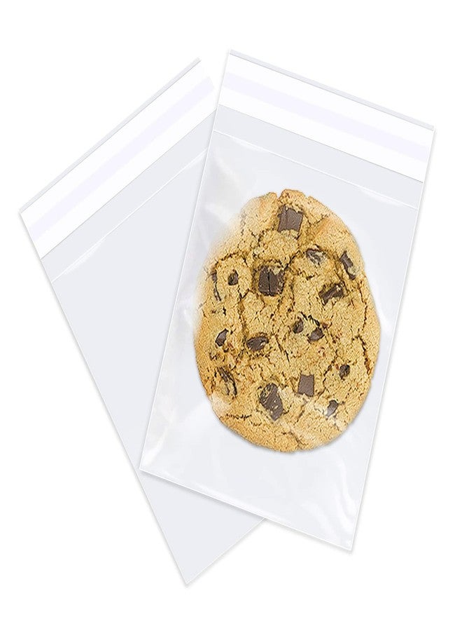 WEPOLY - 4" x 6" (100 Count) Clear Small Cellophane Bags - Self Sealing Cello Plastic Poly Bags- for Photo, Jewely, Bakey, Treats, Candies - Image 1