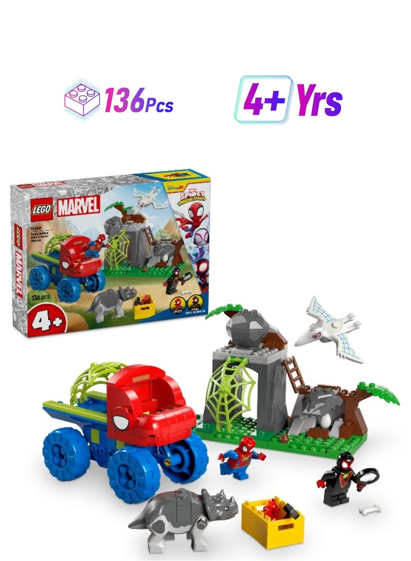 LEGO LEGO Marvel Spidey & His Amazing Friends Team Spidey Dino Crawler Rescue 11199 Building Set (136 Pieces)  - Image 1