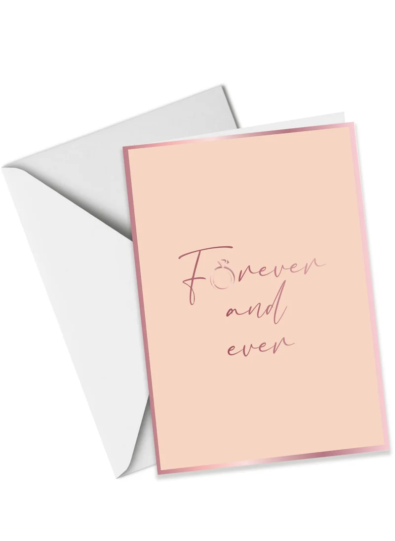 Share the Love Forever and Ever Rose Gold Greeting Card