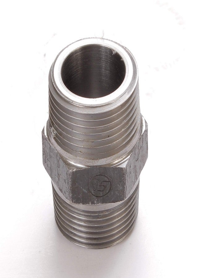 VS Steel Hex Nipple Heavy Die Head Thread Black (1/4") - Image 1