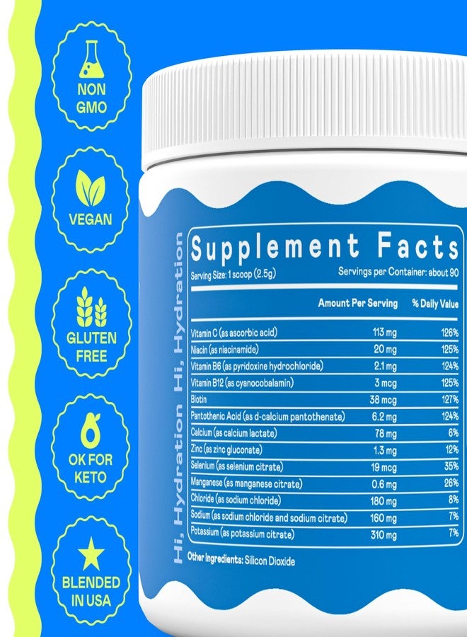 Hi-Lyte Electrolytes Powder Mix - Unflavored Hydration Support for Daily Wellness, Fasting, Keto - Sodium, Potassium, Magnesium, Vitamins - No Sugar, No Carbs, Clean Ingredients - Image 3