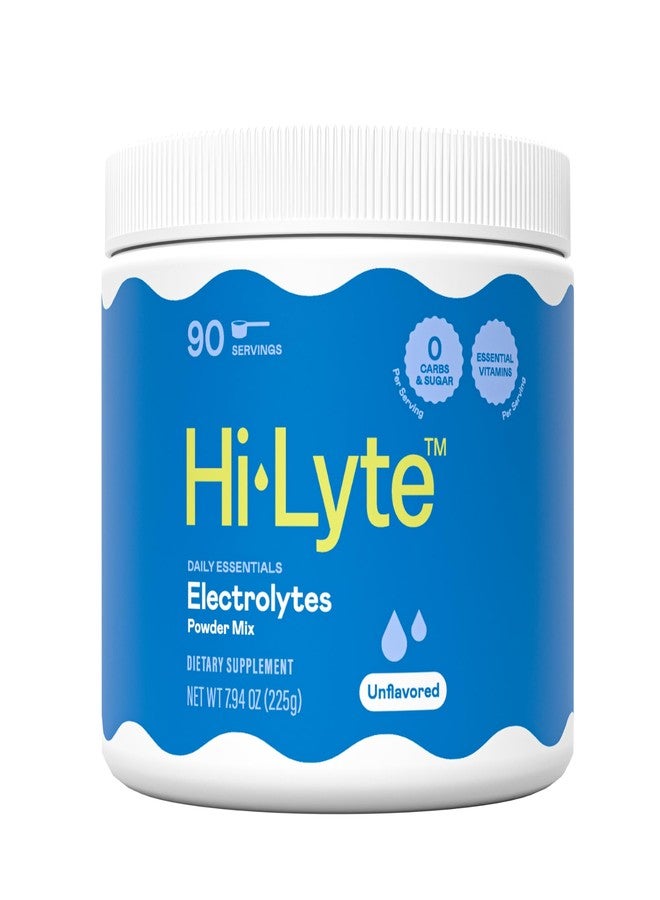 Hi-Lyte Electrolytes Powder Mix - Unflavored Hydration Support for Daily Wellness, Fasting, Keto - Sodium, Potassium, Magnesium, Vitamins - No Sugar, No Carbs, Clean Ingredients - Image 1