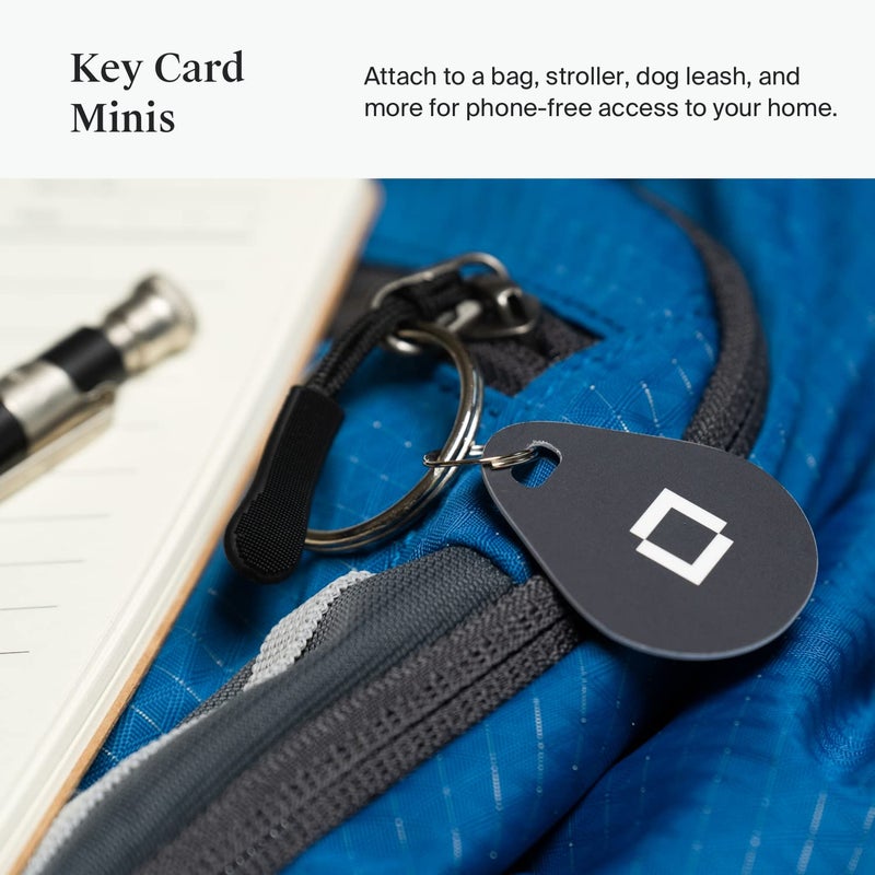 Level مفاتيح مستوى (4-pack) - مدعوم بتقنية NFC - متوافق مع أقفال Level Lock+ الذكية (رمادي) - Image 4