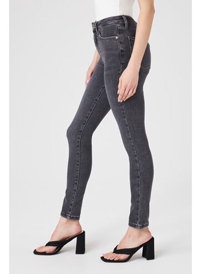 FOREVER 21 Stone Wash Skinny Jeans - Image 2