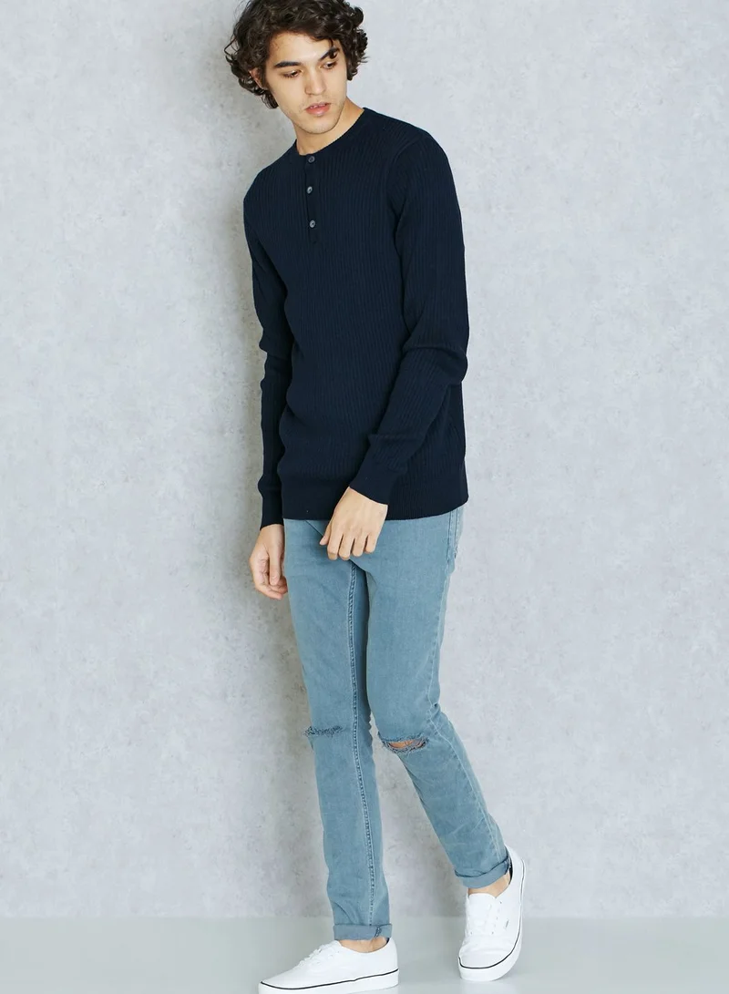 TOKYO LAUNDRY Brook Mead Placket Sweater