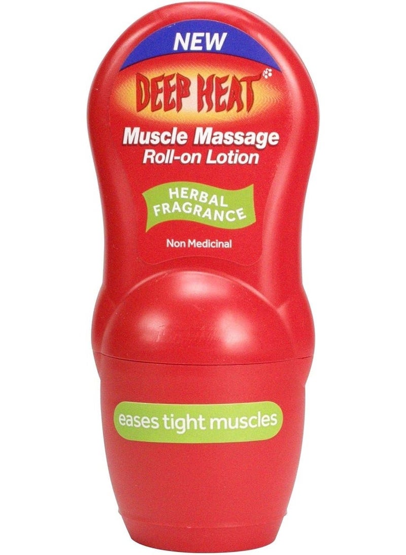 DEEP HEAT Muscle Massage Roll-On Lotion 50Ml - Image 1