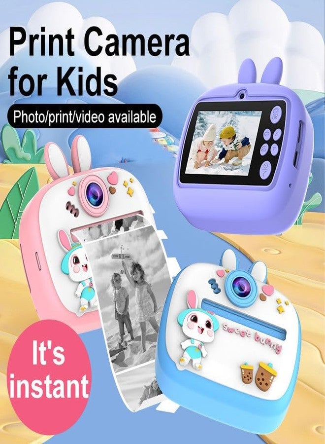 FINICKY-WORLD Kids Instant Print Camera - Mini Digital HD Photo & Video Camcorder with Games | Fun Learning Toy for Boys & Girls Ages 4-18 | Includes 2 Print Rolls - Ideal Gift for Kids - Image 5