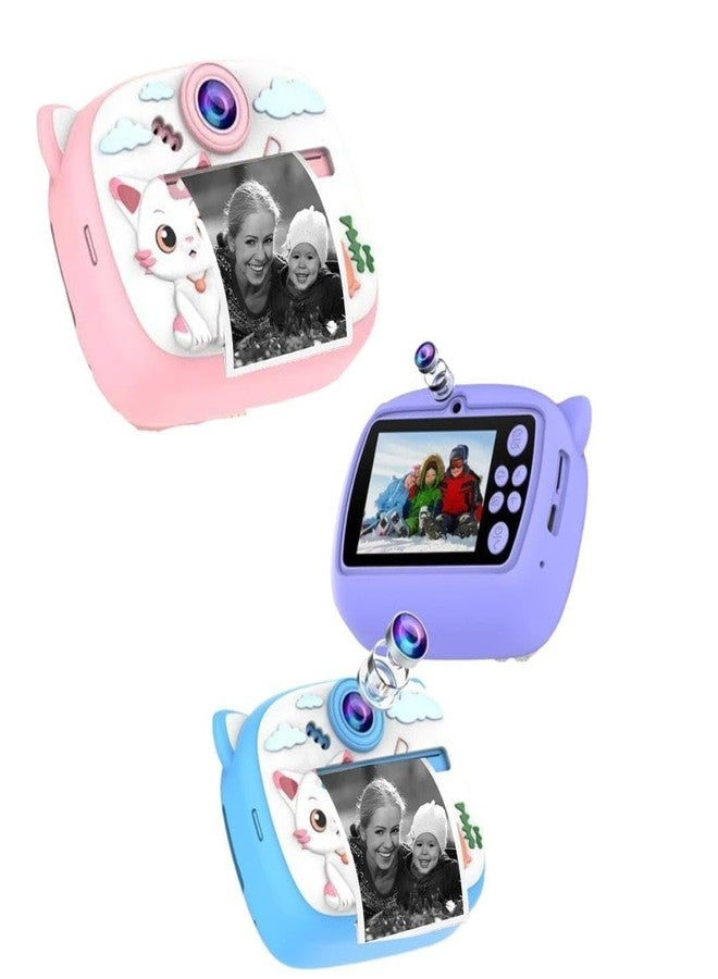FINICKY-WORLD Kids Instant Print Camera - Mini Digital HD Photo & Video Camcorder with Games | Fun Learning Toy for Boys & Girls Ages 4-18 | Includes 2 Print Rolls - Ideal Gift for Kids - Image 4