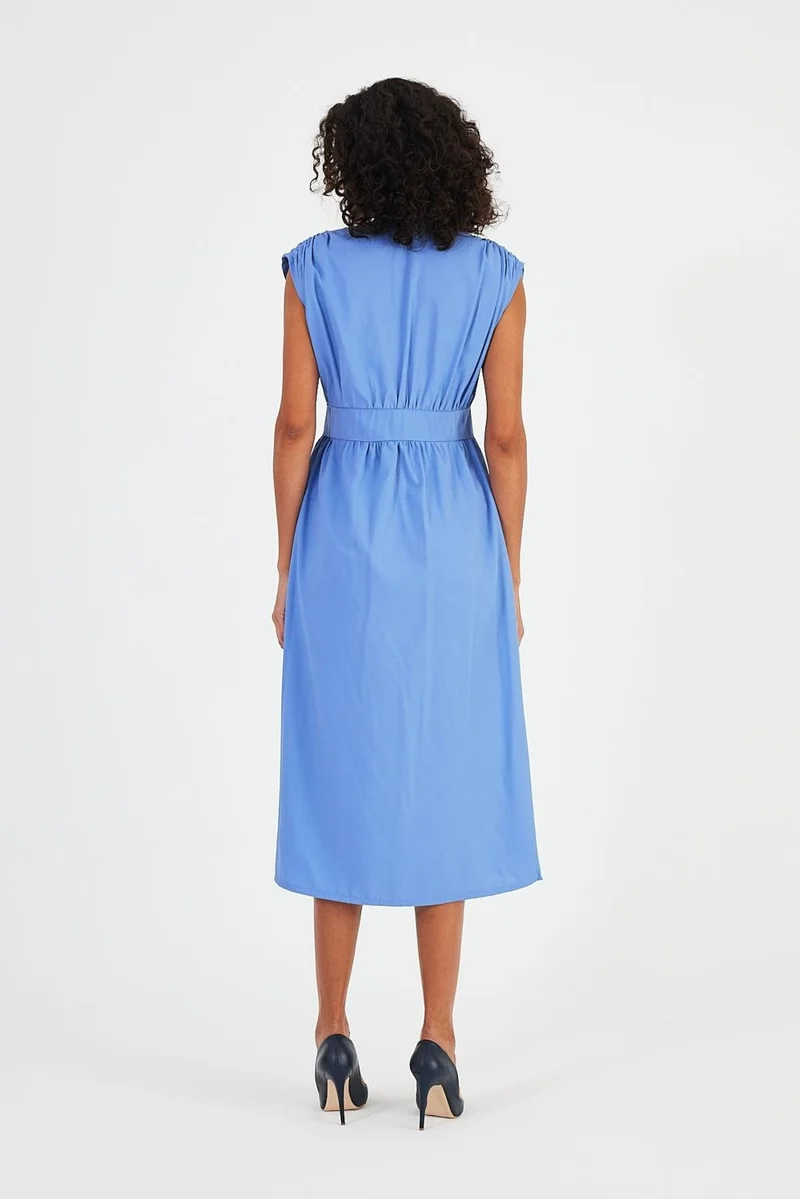 Alexander Gardi Button-Front Midi Dress