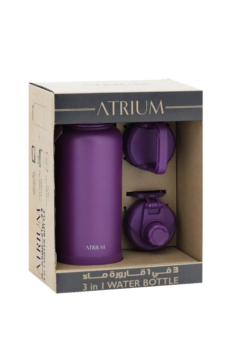 Atrium Tumbler Double Wall Vacuum with 3 Kinds of Caps Hot/Cold 500.00 ml - Image 3