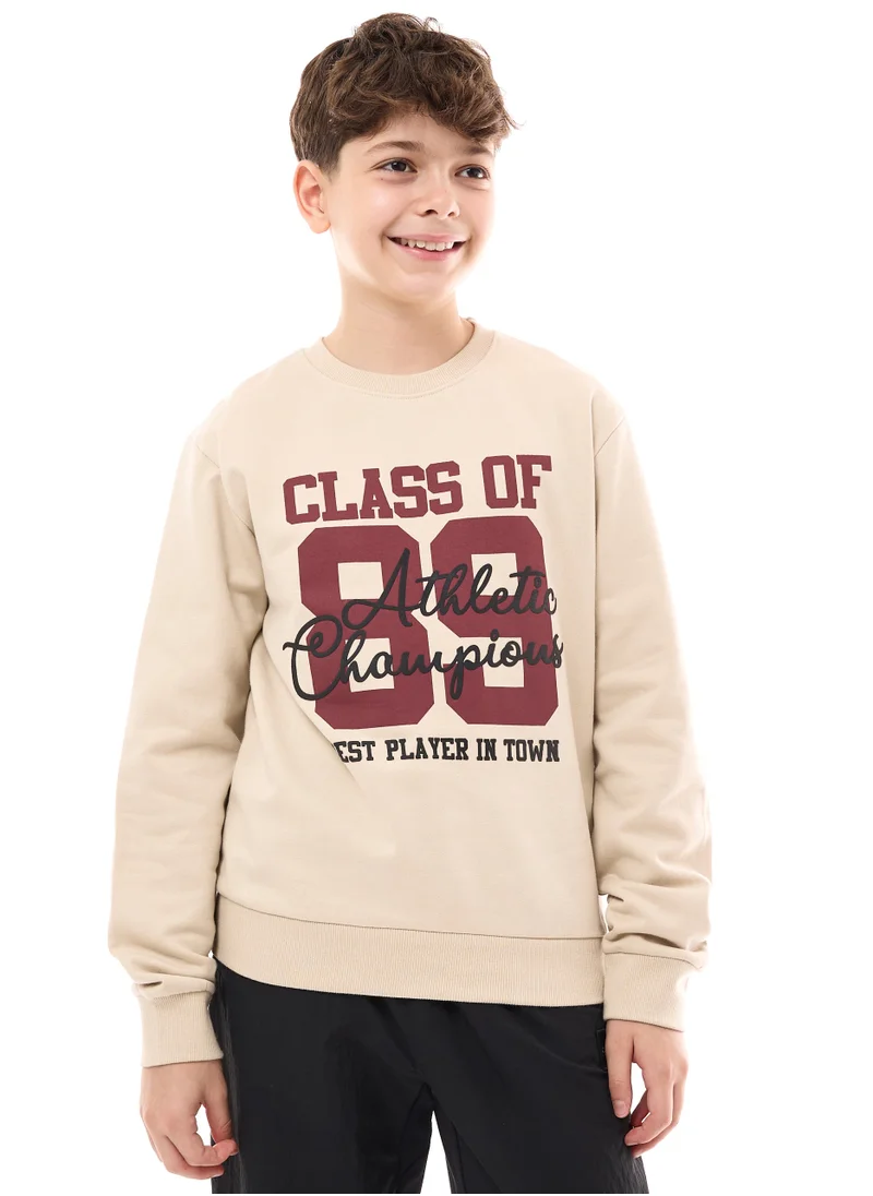 فكتور اند جين Boys' Sweatshirt  (8-14yrs) Beige