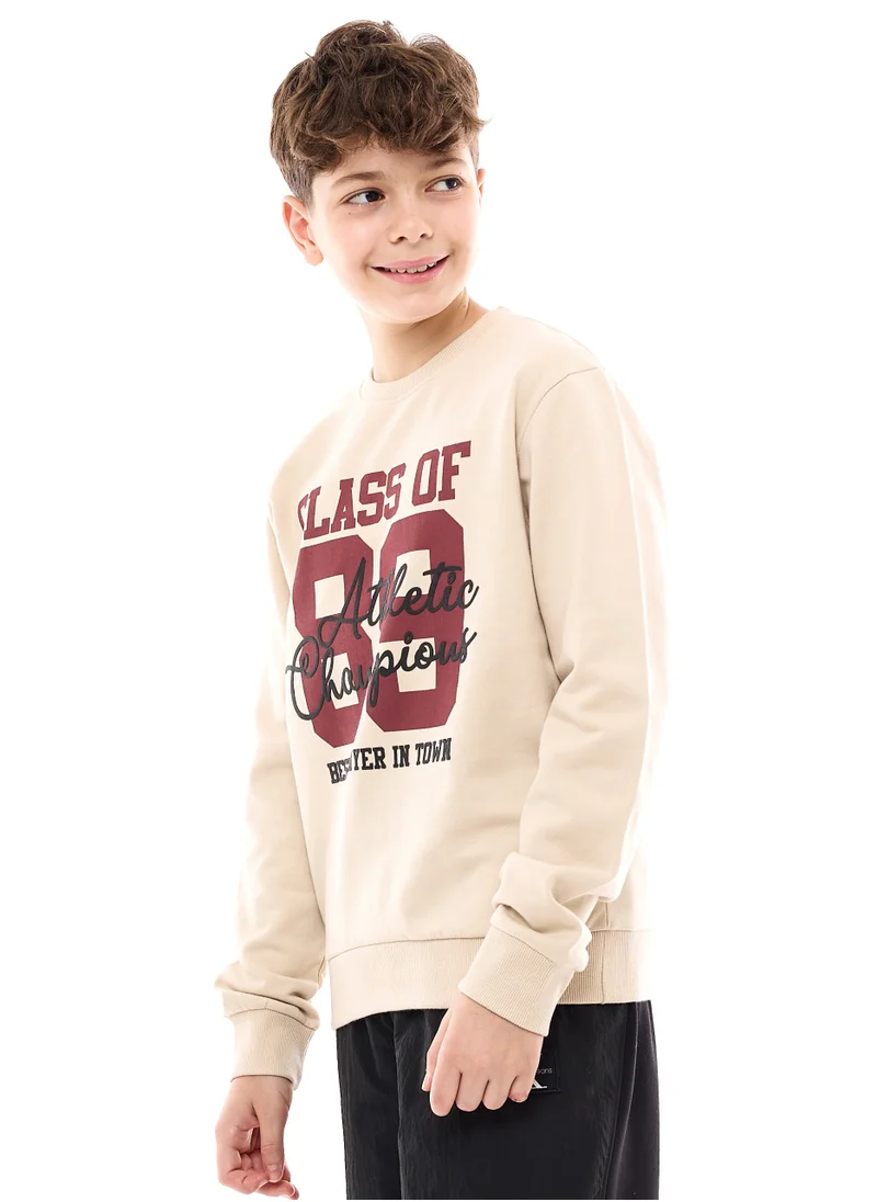 فكتور اند جين Boys' Sweatshirt  (8-14yrs) Beige