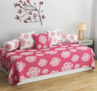 HIDECOR Supersoft diwan Set for Living Room diwan Set Covers Cotton diwan Set 6 Pieces 1 Single Bedsheet 3 Cushion Covers 2 Bolster Covers Mauva - pzsku/Z0DDD8841D149F9D7B7F8Z/45/1746633784/e90b864a-f15a-4e60-ab33-d1d4b549642e