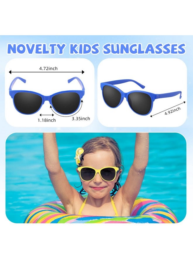 Kathfly 54 Pcs Neon Kids Sunglasses Bulk Party Favors 9 Colors Novelty Sun Glasses Set 80'S Style Sun Glasses Outdoor Summer Supplies Birthday Goody Bag Gift Cool Decorations For Kids Boys And Girls  - Image 3