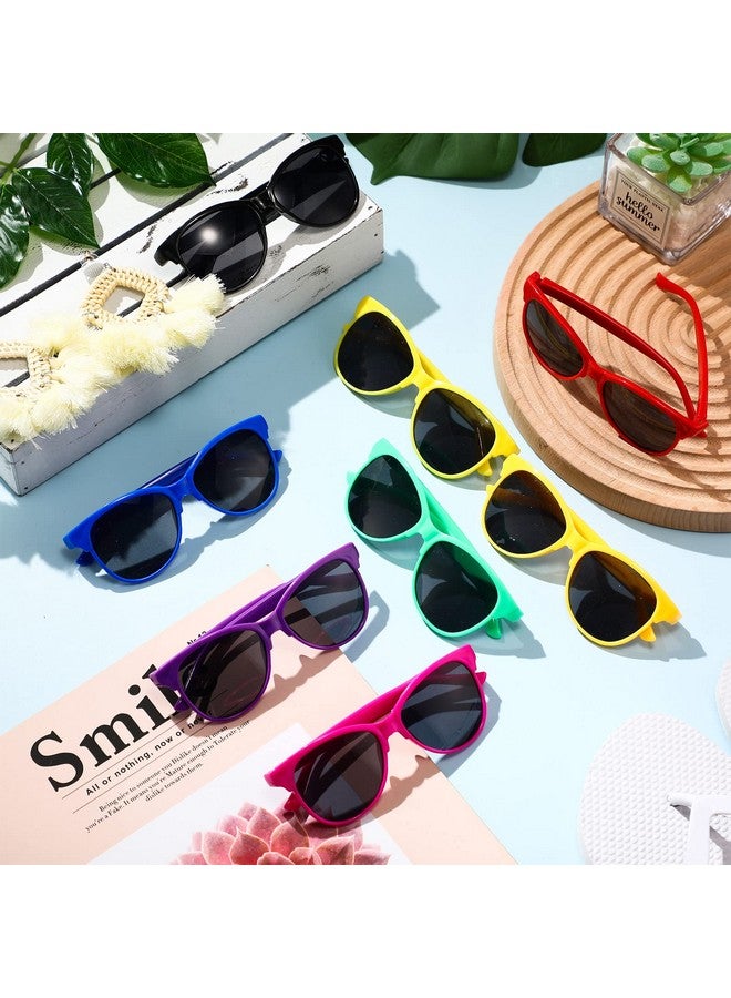 Kathfly 54 Pcs Neon Kids Sunglasses Bulk Party Favors 9 Colors Novelty Sun Glasses Set 80'S Style Sun Glasses Outdoor Summer Supplies Birthday Goody Bag Gift Cool Decorations For Kids Boys And Girls  - Image 4