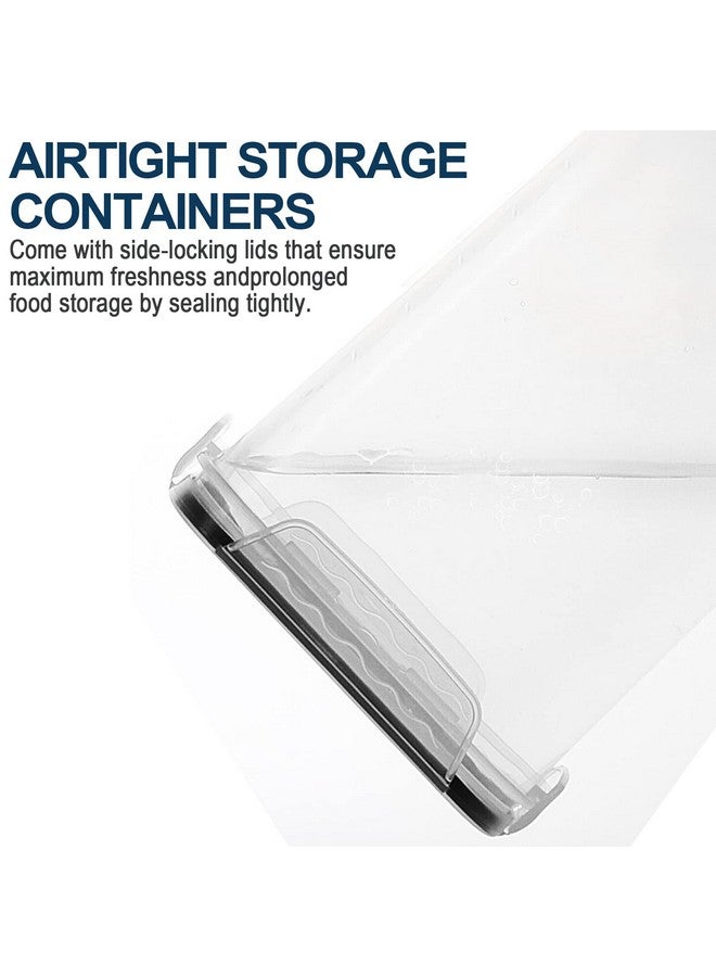 M MCIRCO M MCIRCO Extra Large 7qt / 6.5L/220oz Tall Food Storage Containers, WIDE & DEEP, 4-Piece Plastic Airtight Kitchen Pantry Storage Containers for Flour, Sugar, with 4 Measuring Cups,20 Labels  - Image 5