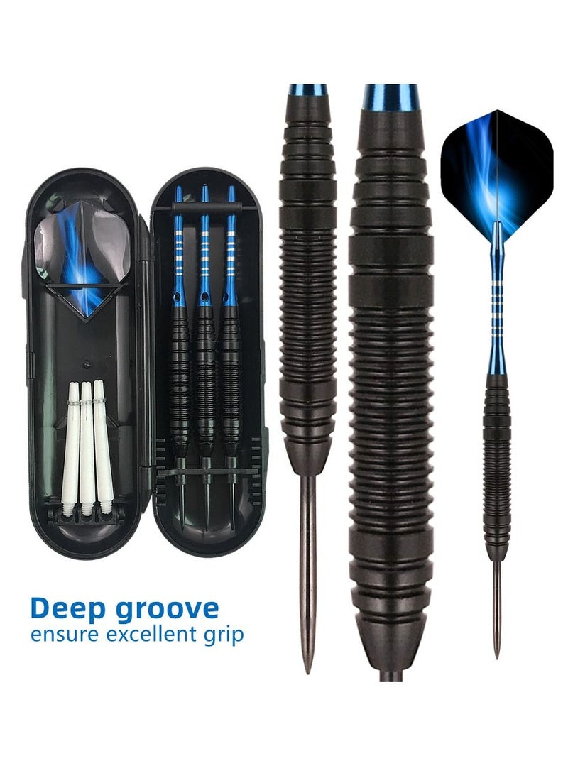 NIBEMINENT - 3Pcs/Set Professional Aluminium Alloy Plastic Darts Shaft Tip Flights 23g with Box 14.5*4.8*2cm - Image 1