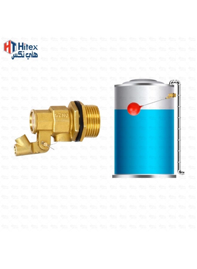 هيتكس صمام تعويم نحاسي من بيجلر مزود بكرة بلاستيكية | صمام تحكم في مستوى خزان المياه عالي التحمل | صمام سباكة موثوق للخزانات والأنظمة الصناعية وأنظمة تخزين المياه المنزلية (نصف بوصة) - Image 4