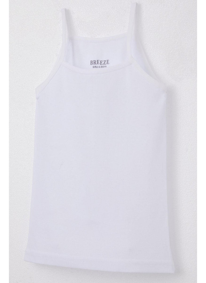 Breeze Girl Thin Strap Undershirt 3-7 Years, White  - Image 3