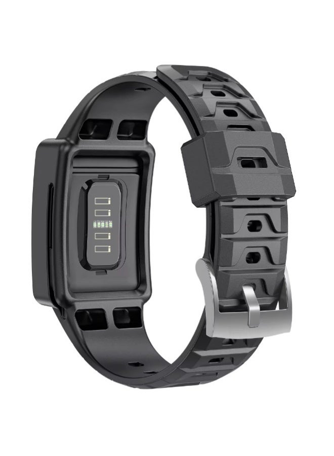 Rugged Case with Band Compatible with WHOOP 4.0 Band, Durable Soft Silicone Sports Loop Replacement Bands for WHOOP 4 Men Women Wristband - Image 3