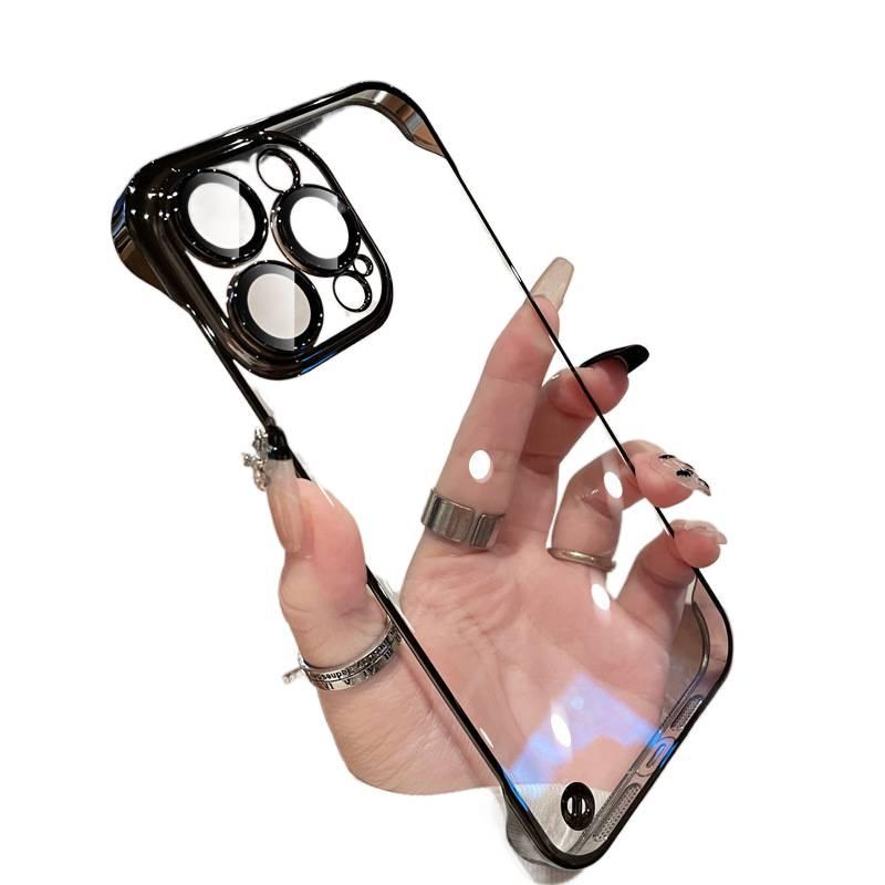 غطاء واقي بPC لـ iPhone 14 / 14 Plus / 14 Pro / 14 Pro Max مع حماية من السقوط وتصميم بدون إطار مع مقاوم للصدمات مع مغناطيس قوي مع مقاوم للخدش باللون أسود مغناطيسي - Veloris - Image 1
