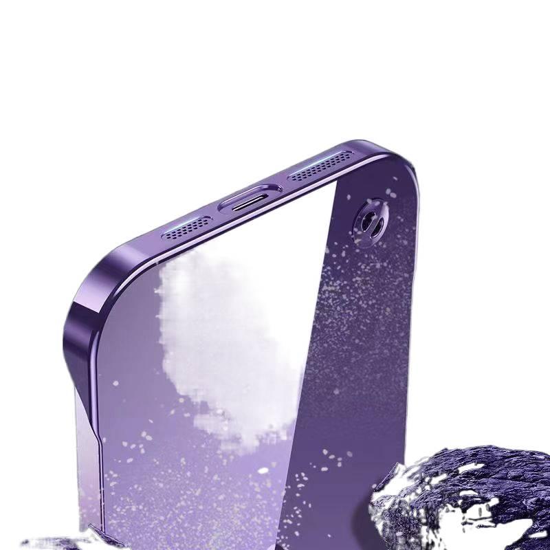 غطاء واقي بPC لـ iPhone 14 / 14 Plus / 14 Pro / 14 Pro Max مع حماية من السقوط وتصميم بدون إطار مع مقاوم للصدمات مع مغناطيس قوي مع مقاوم للخدش باللون أسود مغناطيسي - Veloris - Image 4