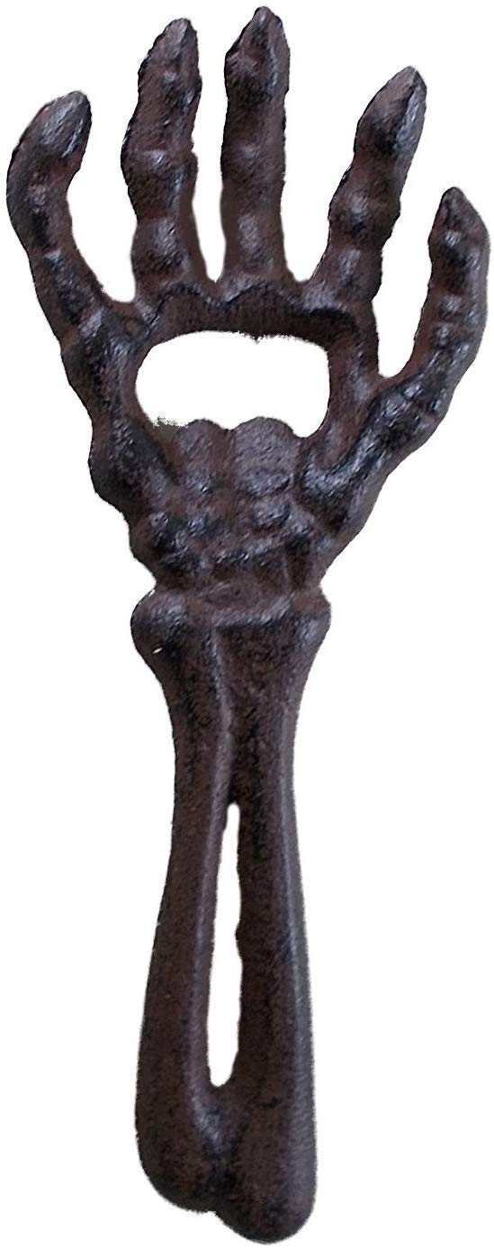 Upper Deck Cast Iron Skeleton Hand Themed Beverage Bottle Opener - Image 2