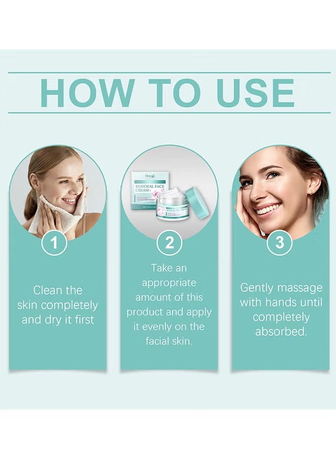 هويجي كريم الوجه 14-Day Skin Beauty Regimen Melasma, البقع العمرية البقع, التجاعيد أكثر سلاسة, كريم البقع الداكنة, لعلاج البقع والبقع لجميع أنواع الجلد, كريم الوجه المضادة للتجاعيد - Image 5