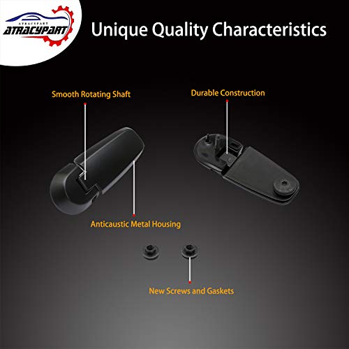ATRACYPART مجموعة مفصلات زجاج الباب الخلفي اليمين واليسار | لسيارات فورد إكسبلورر 2002-2005، ميركوري ماونتينير | بديل# 2L2Z-78420A68-AA، 3L2Z-78420A68-AC، 3L2Z-78420A69-AC، 924-160 - Image 4