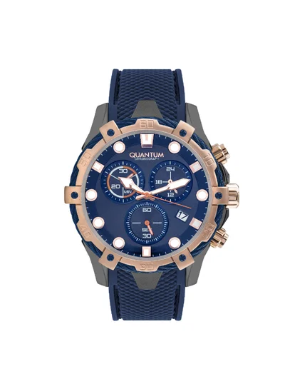 Quantum Men's Silicone Chronograph Watch HNG1019.969 - 49 mm