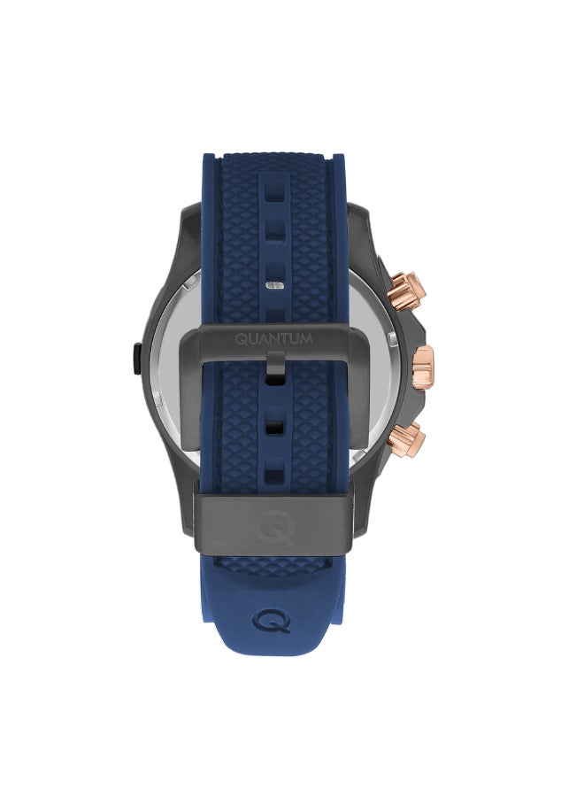 Quantum Men's Silicone Chronograph Watch HNG1019.969 - 49 mm - Image 3